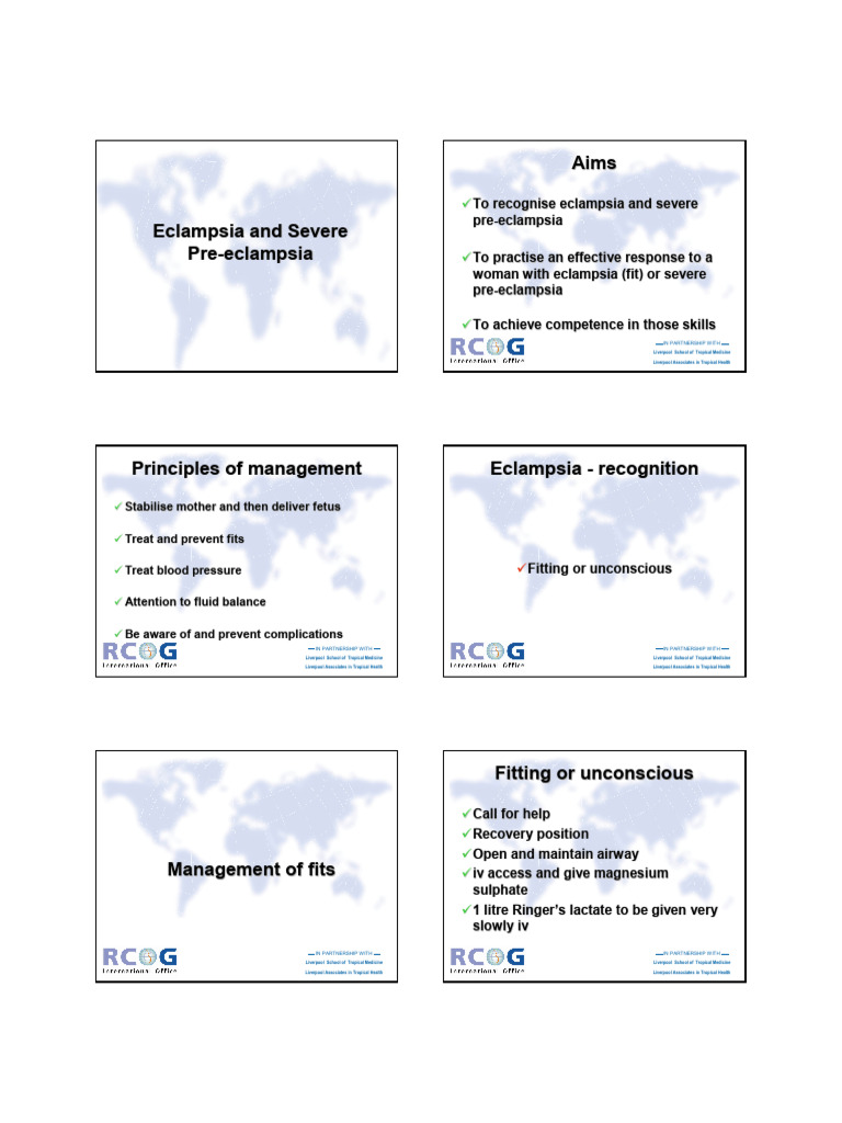 Eclampsia Management Guidelines | PDF | Childbirth | Blood Pressure