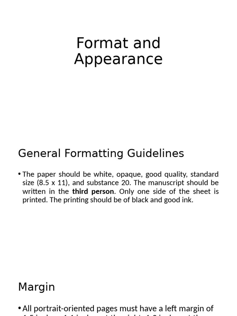 Dissertation Formatting Guidelines | PDF