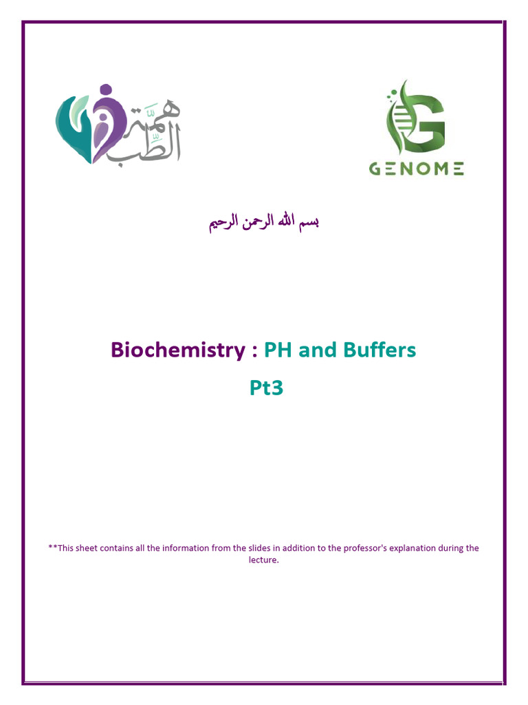 Biochemistry of pH and Buffers Explained | PDF | Carbon Dioxide ...