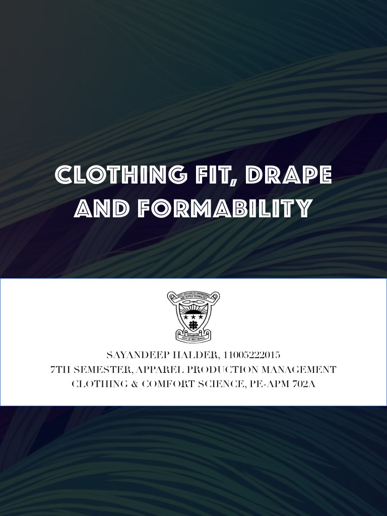 Understanding Clothing Fit and Drape | PDF | Textiles | Clothing