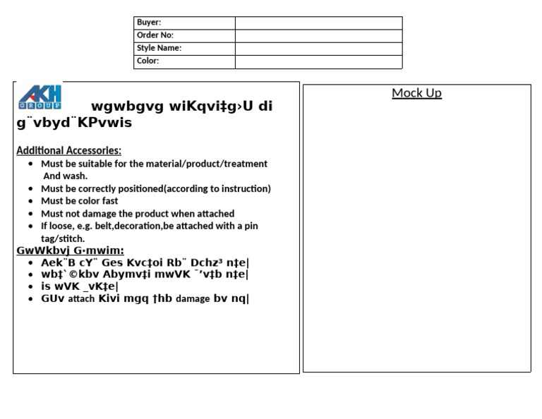 Essential Guidelines for Product Accessories | PDF