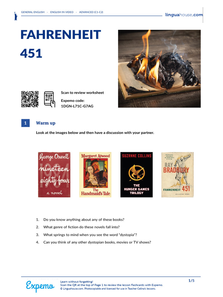 Teaching Guide for Fahrenheit 451 | PDF