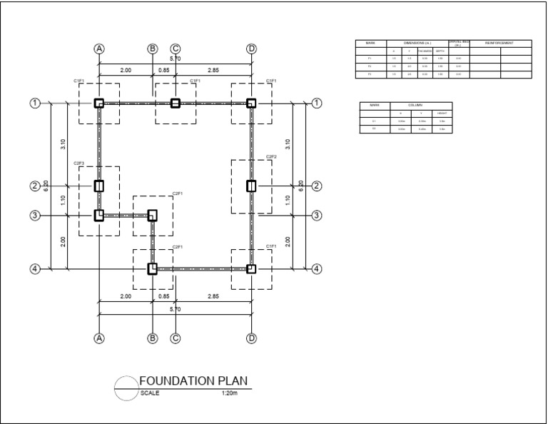 Foundation Plan Reinforcement Details | PDF