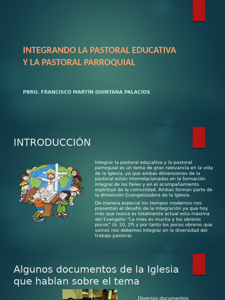 Integración de Pastoral Educativa y Parroquial | PDF | Iglesia Católica ...