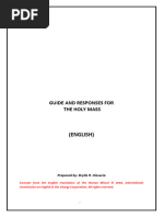 English Mass Commentator Guide | PDF | Mass (Liturgy) | God The Father