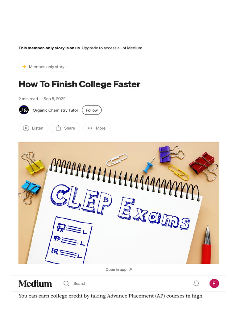 How To Finish College Faster. 1. Consider Taking AP Courses in High ...