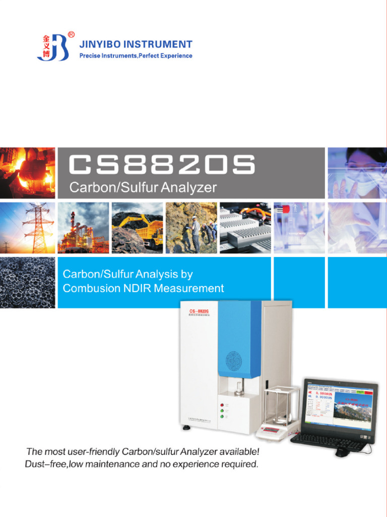 CS8820S Carbon&Sulfur Analyzer Catalogo | PDF