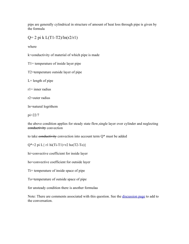 Heat Loss in Pipeline | PDF | Heat Transfer | Transport Phenomena