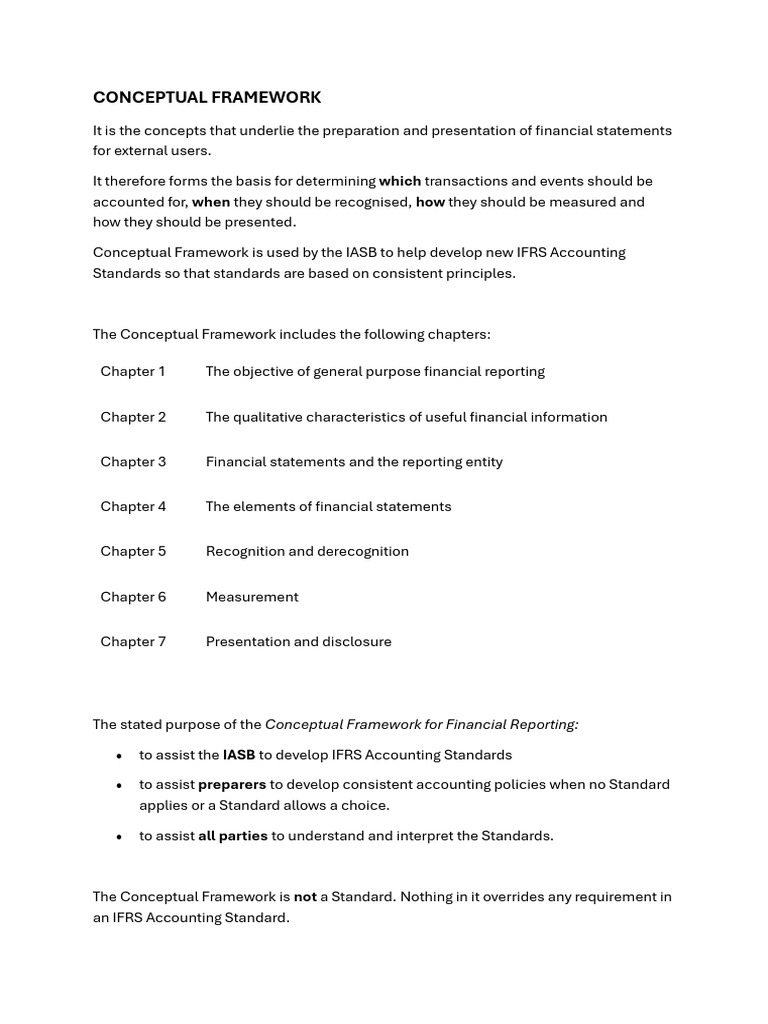 Conceptual Framework FR | PDF | Fair Value | Historical Cost