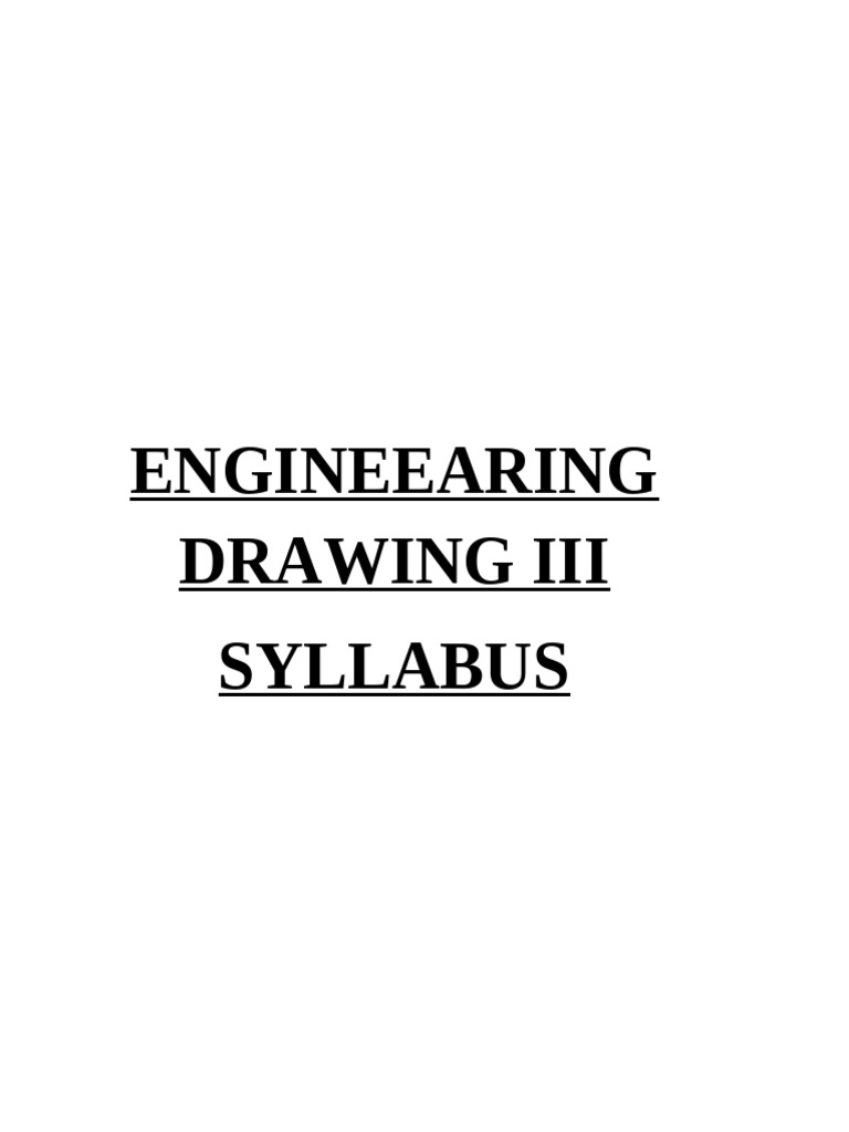 Engineering Drawing III | PDF