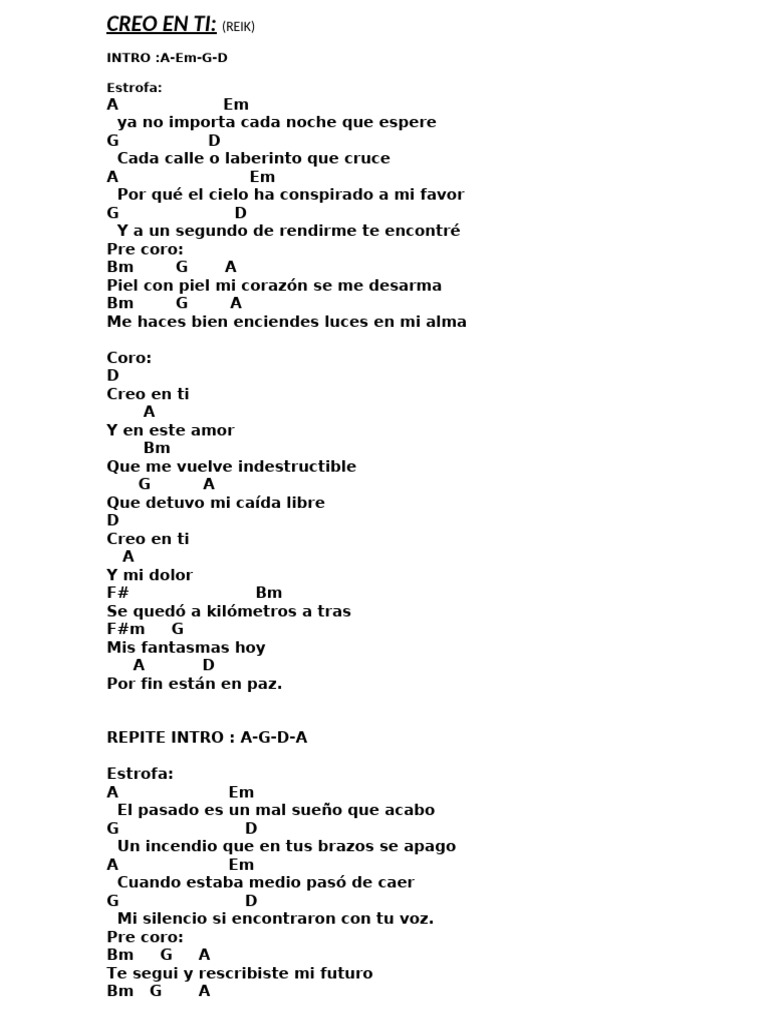 Creo en ti y en mi dolor | PDF