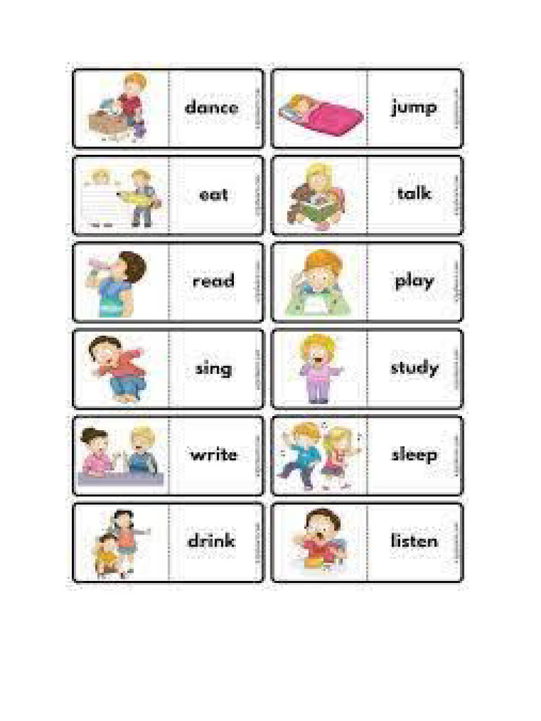 Verb 1 Pic | PDF