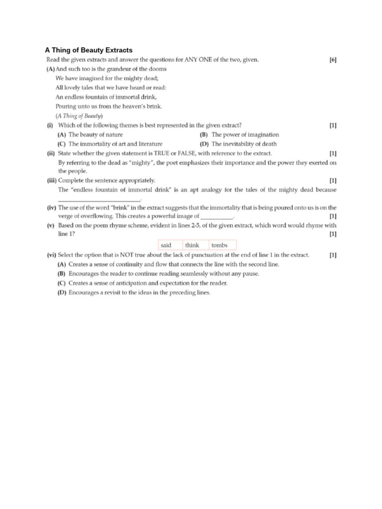 English UT-1 Practice | PDF