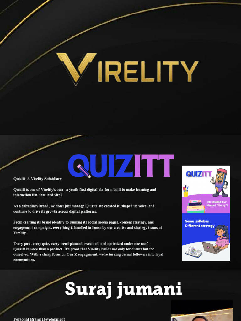 Suraj Jamani - Personal Brand Development at Virelity, We Believe in ...