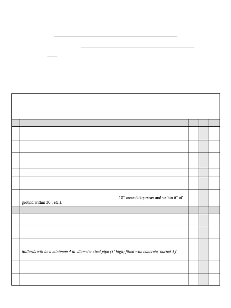 Aboveground Storage Tank Design Checklist | PDF | Stairs
