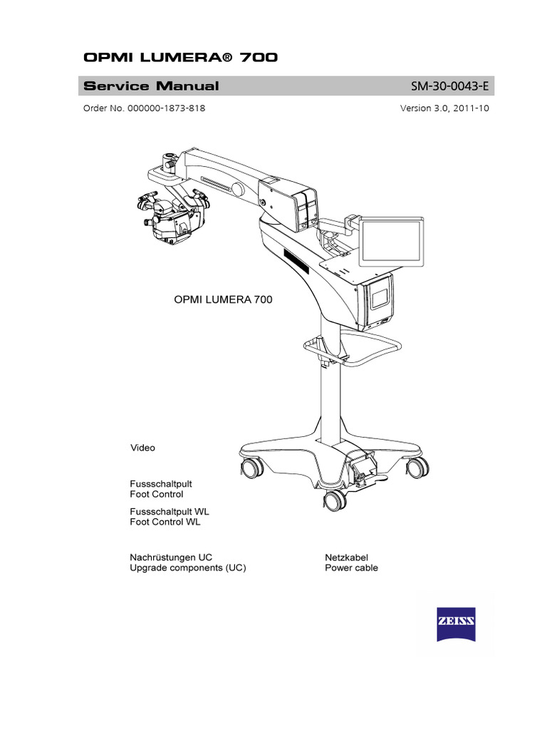 Lumera 700 - Service | PDF