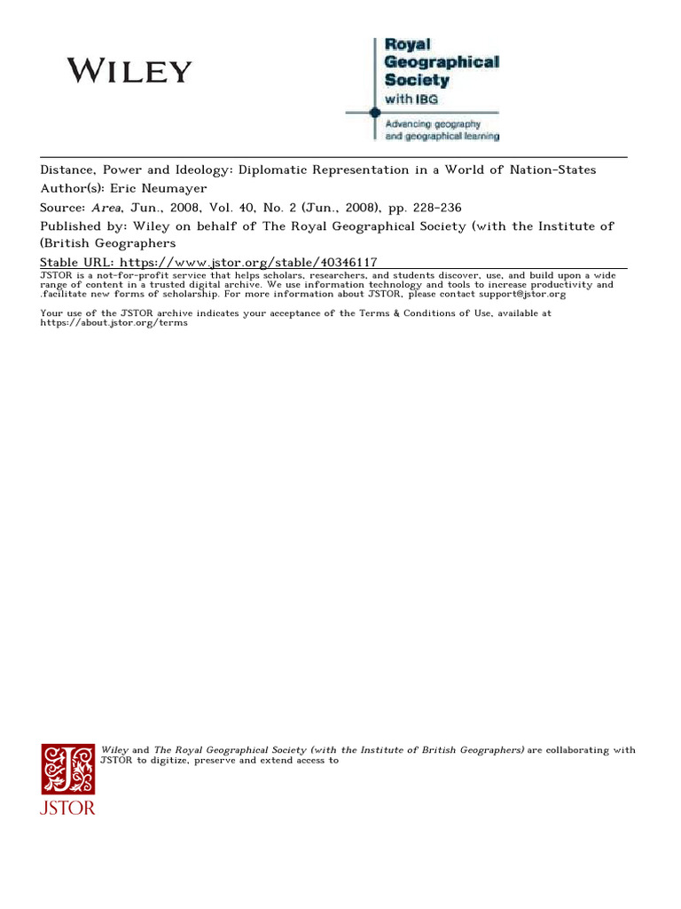 Diplomatic Representation Factors Explained | PDF | Diplomatic Mission ...
