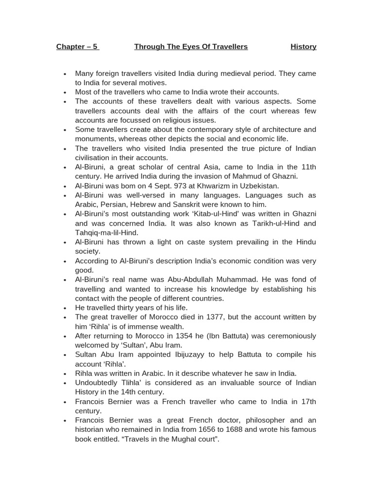 Medieval Travelers' Accounts of India | PDF | Sanskrit | Mughal Empire