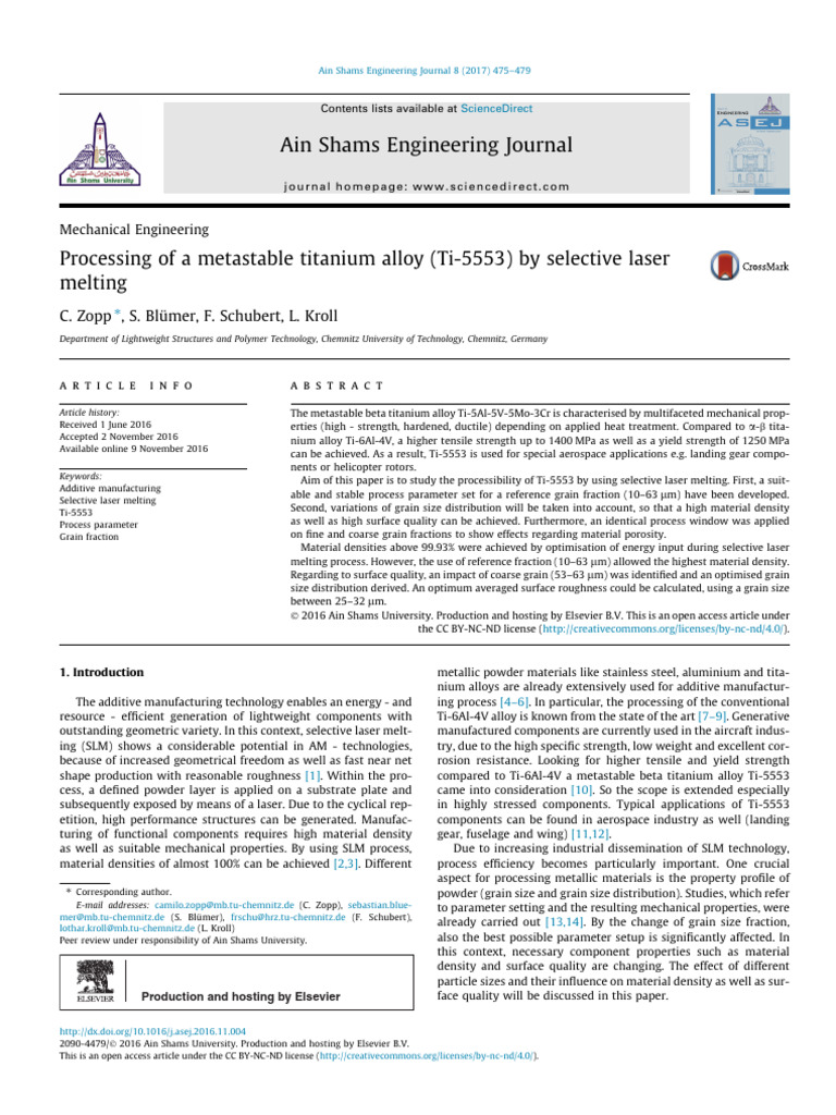2016-Processing of A Metastable Titanium Alloy (Ti-5553) by Selective ...