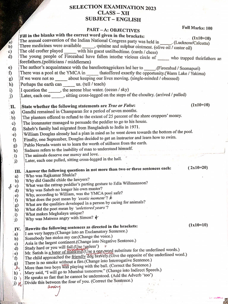 English Selection Papers | PDF
