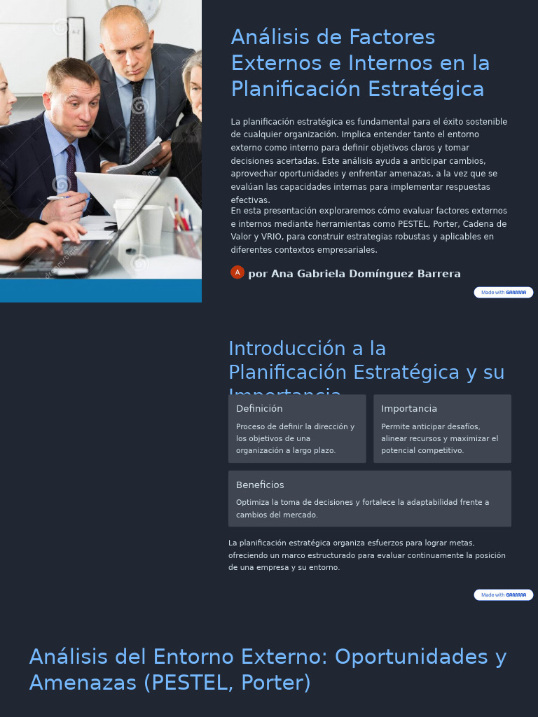 Análisis Estratégico: Factores Clave para el Éxito | PDF ...
