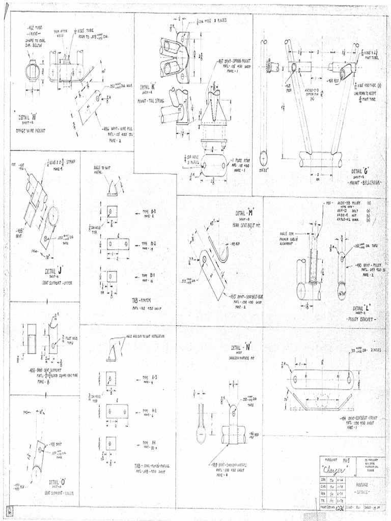 Sheet 14 - Fuselage Details | PDF