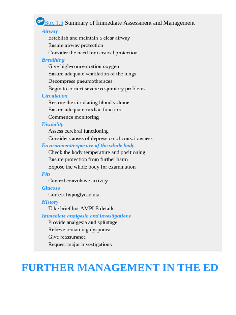 Emergency Assessment and Management Guide | PDF | Emergency Medical ...