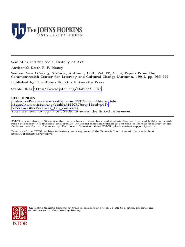 Semiotics in Art History Analysis | PDF | Semiotics | Ideologies