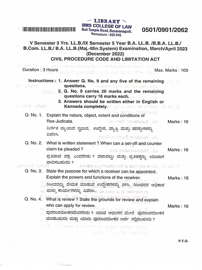 Civil Procedure Code | PDF