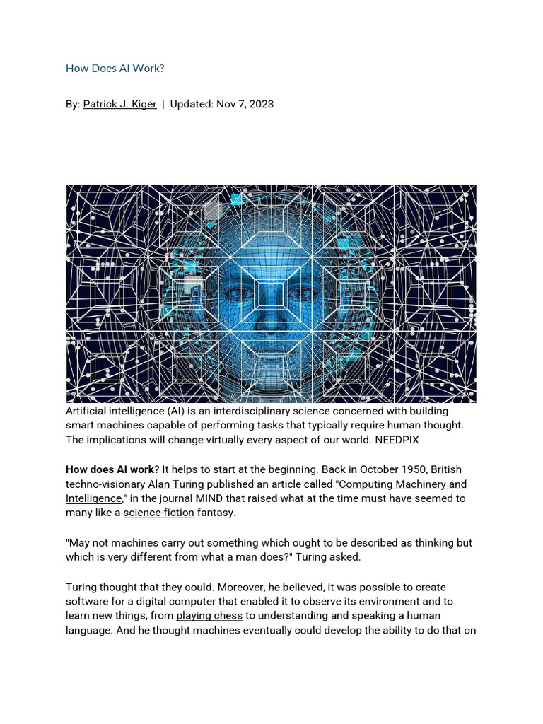 Understanding How AI Works | PDF | Artificial Intelligence ...
