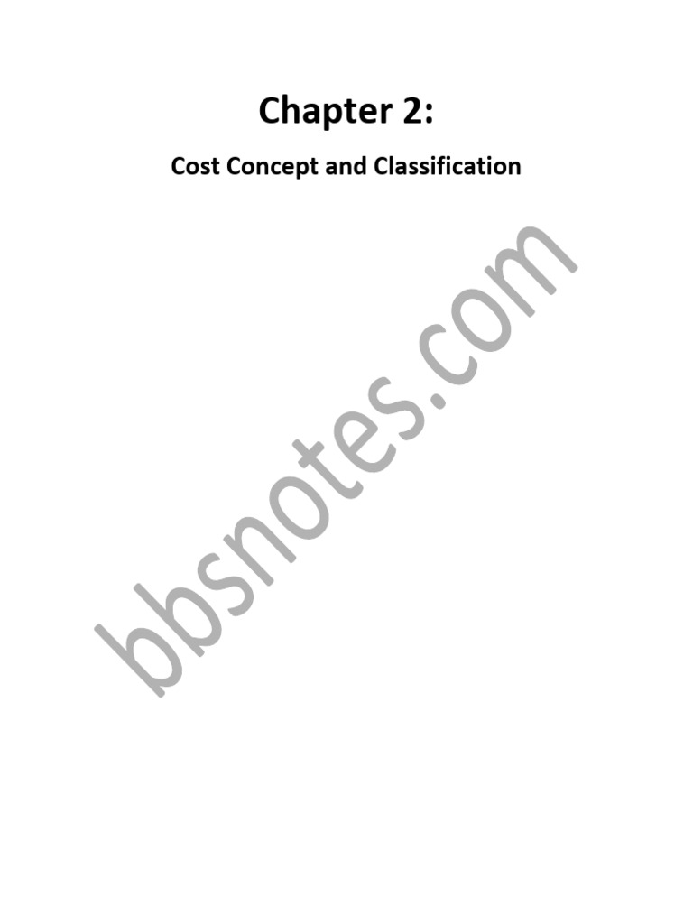 Chapter 2 Cost and Management Accounting | PDF