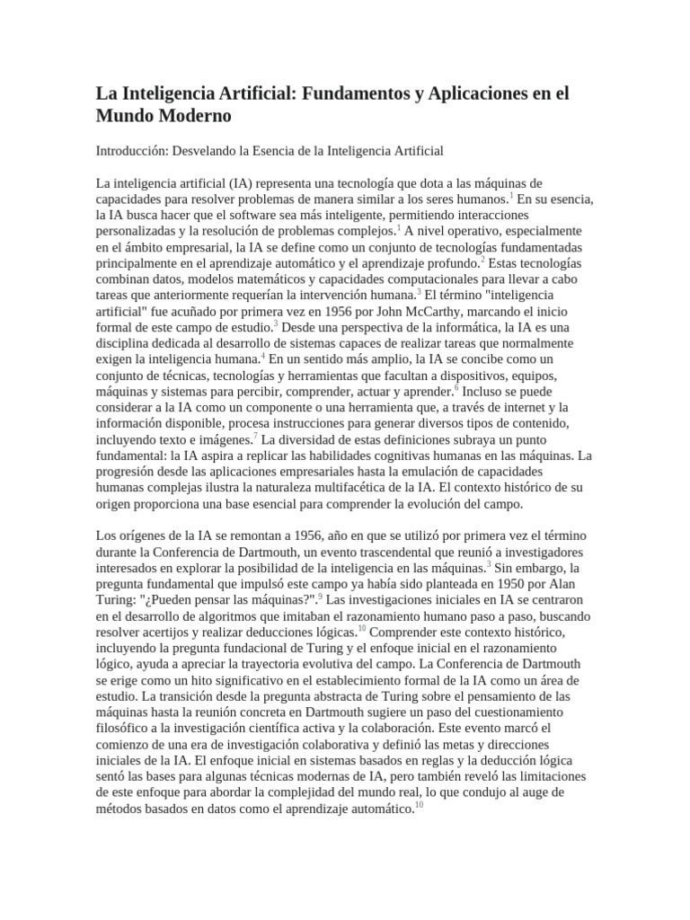 Fundamentos y Aplicaciones de IA | PDF | Inteligencia artificial ...