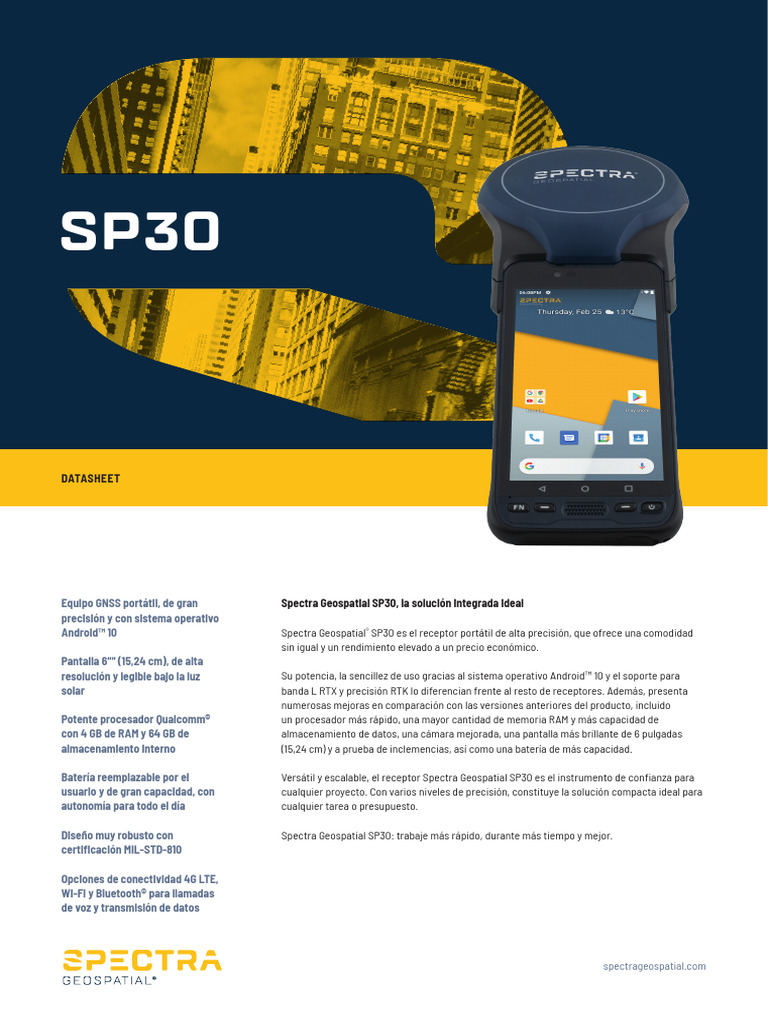 Receptor GNSS Spectra Geospatial SP30 | PDF | Sistema de ...