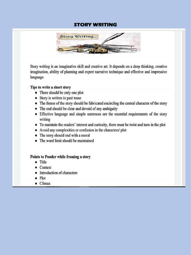 Story Writing | PDF