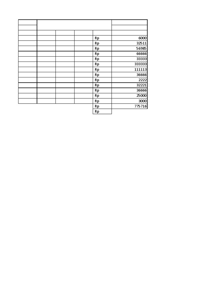 Contoh Excell | PDF
