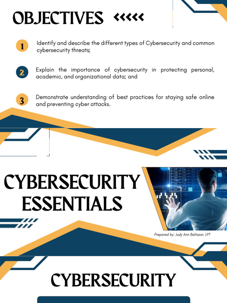 Lesson 13 - Cybersecurity Essentials | PDF