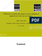 Éléments D'analyse Des Réseaux D'accès Optiques Et Ingénierie de Trafic Sur Ces Réseaux