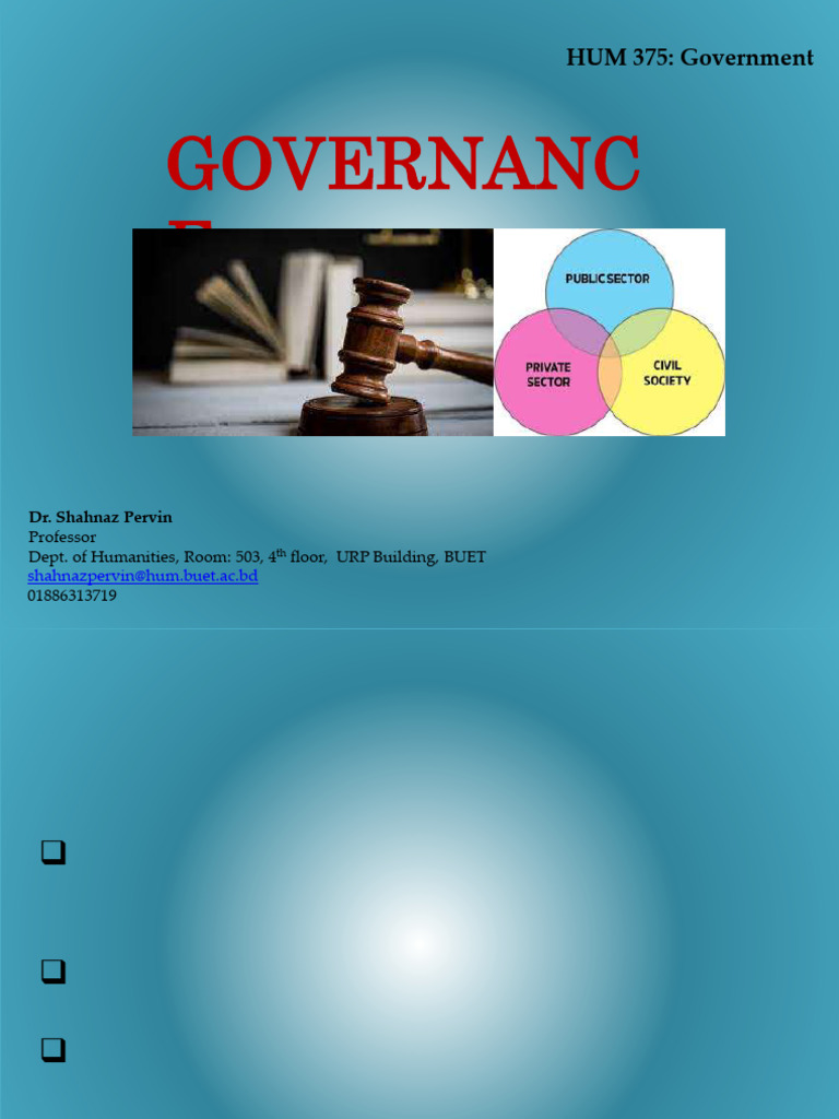 Understanding Governance and Development | PDF | Good Governance ...