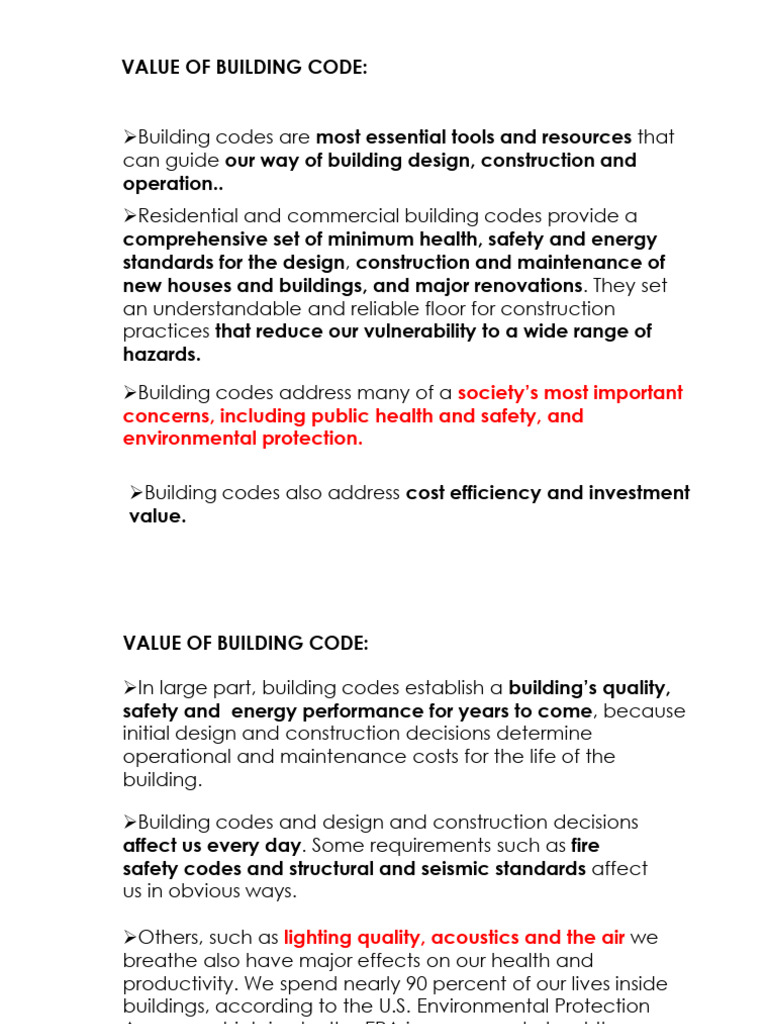 Importance of Building Codes Explained | PDF | Building Code | Natural ...