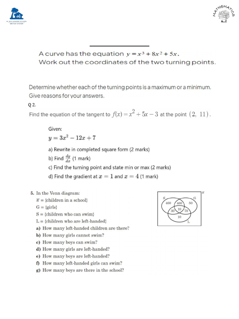 Grade 9 Weekly Assignment Questions | PDF