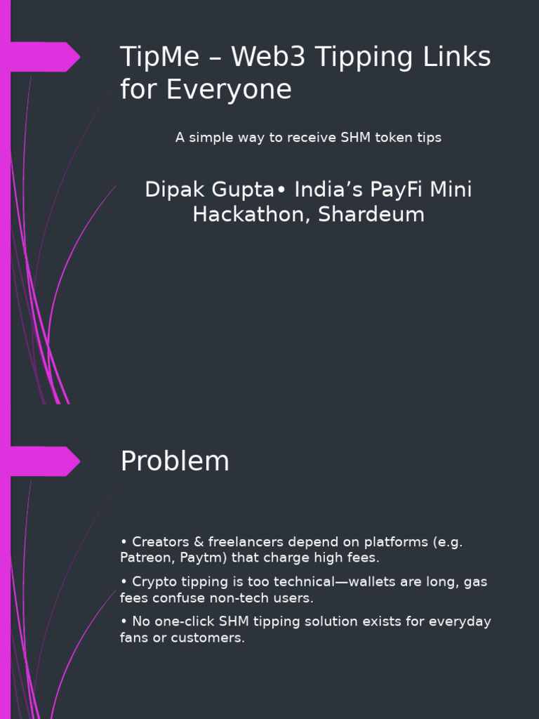 TipMe: Simplified SHM Tipping Solution | PDF