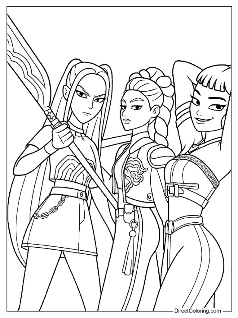 rumi-zoey-and-mira-coloring-page-pdf