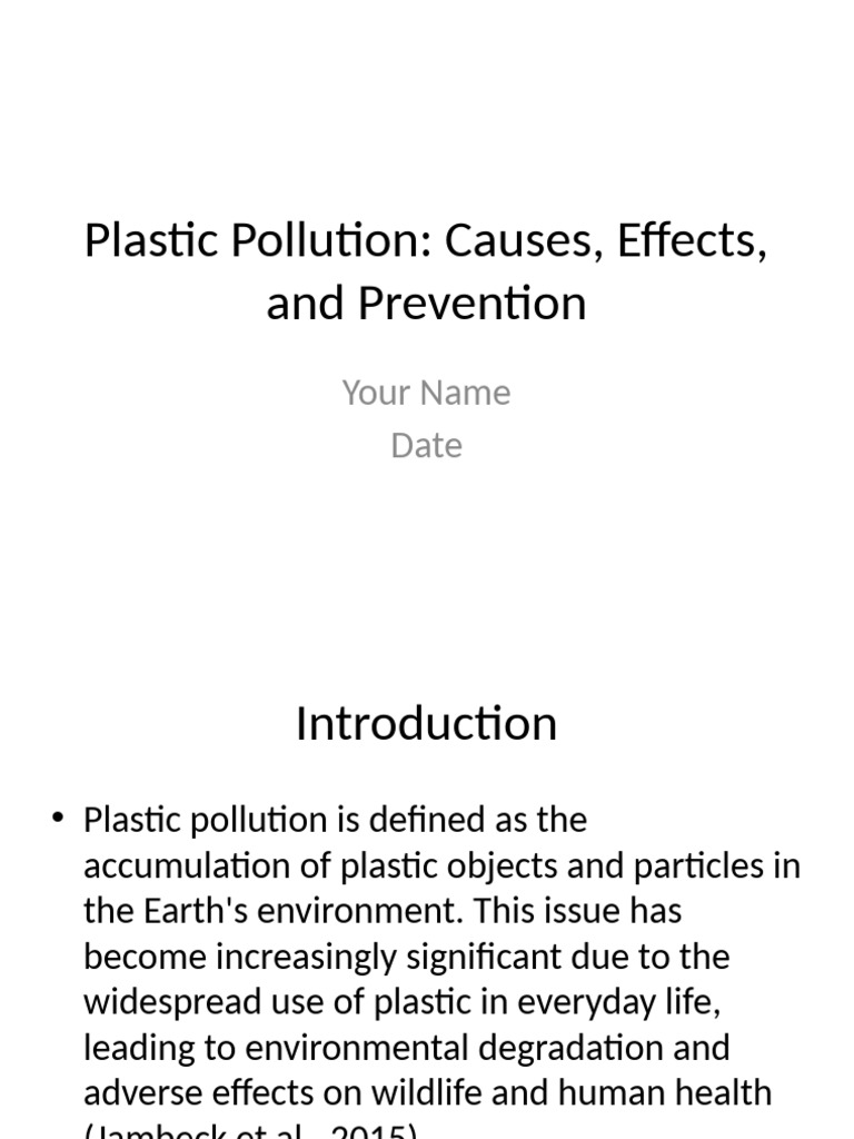 Plastic Pollution: Causes and Solutions | PDF | Plastic | Pollution