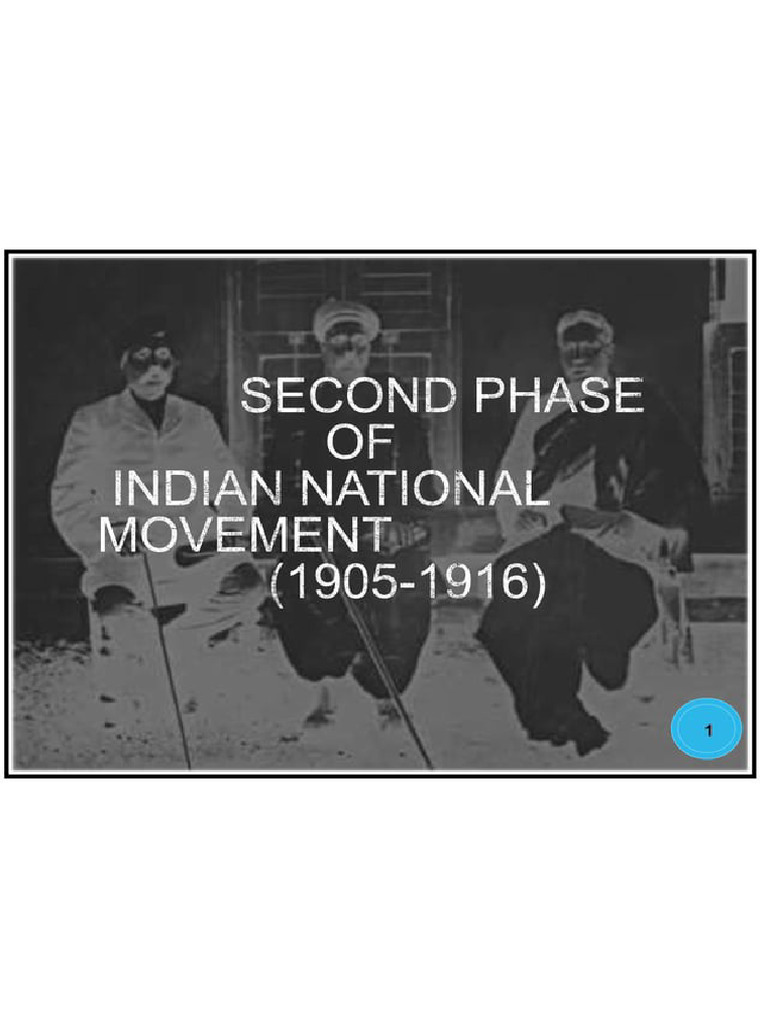 2nd Phase of Indian National Movement | PDF