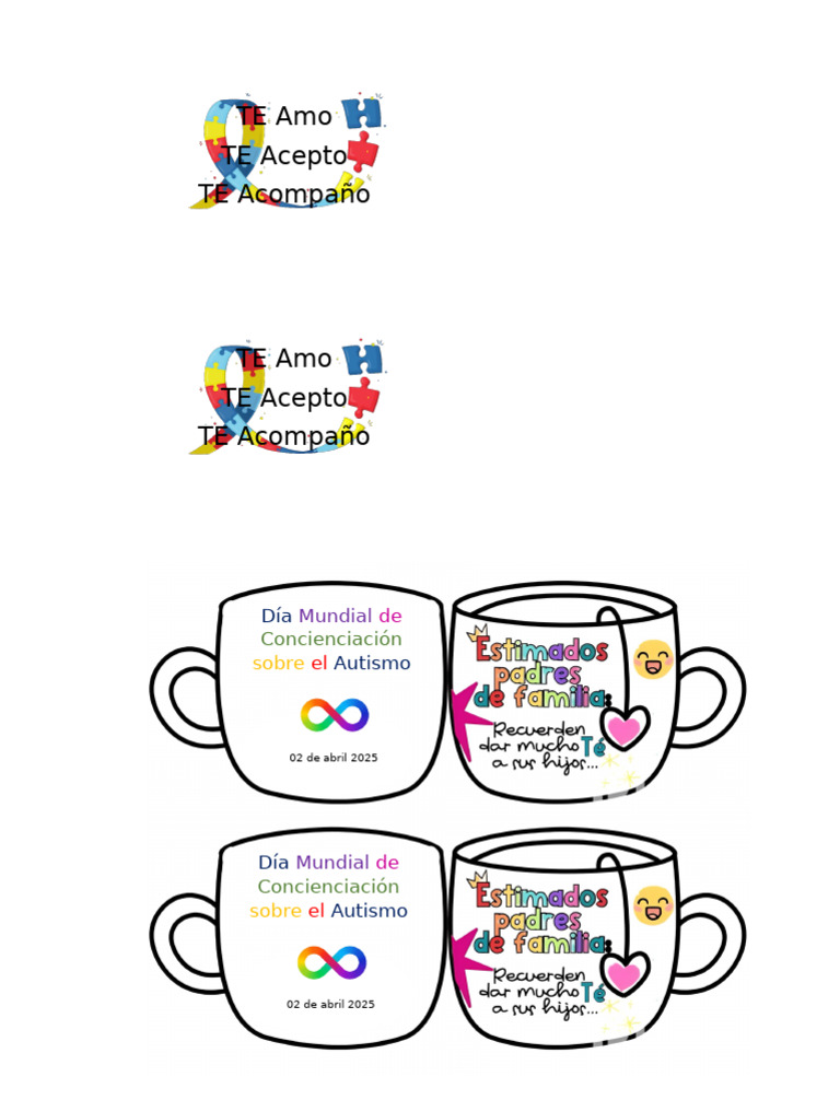 Tacita de Te Autismo | PDF