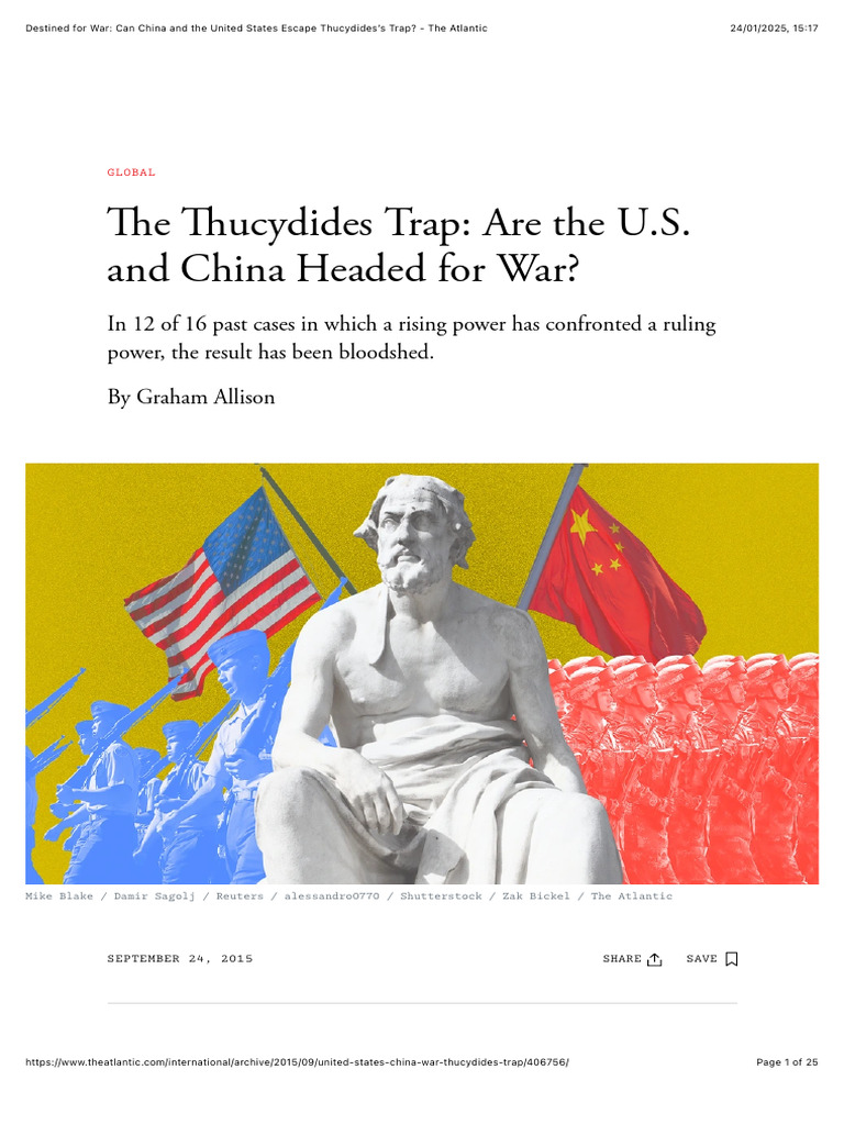 U.S.-China Relations and Thucydides's Trap | PDF | Peloponnesian War ...