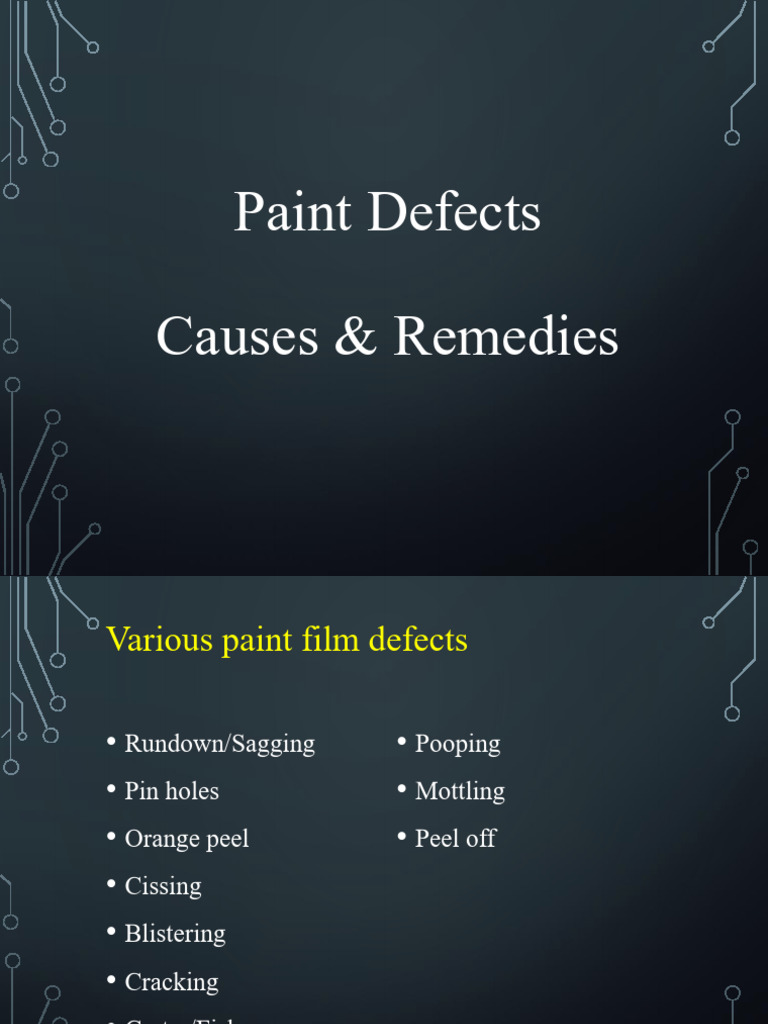 Automotive Paint Defects: Causes & Solutions | PDF | Paint | Materials