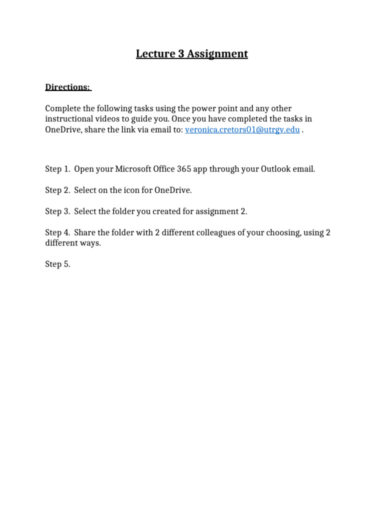 Lecture 3 Assignment | PDF