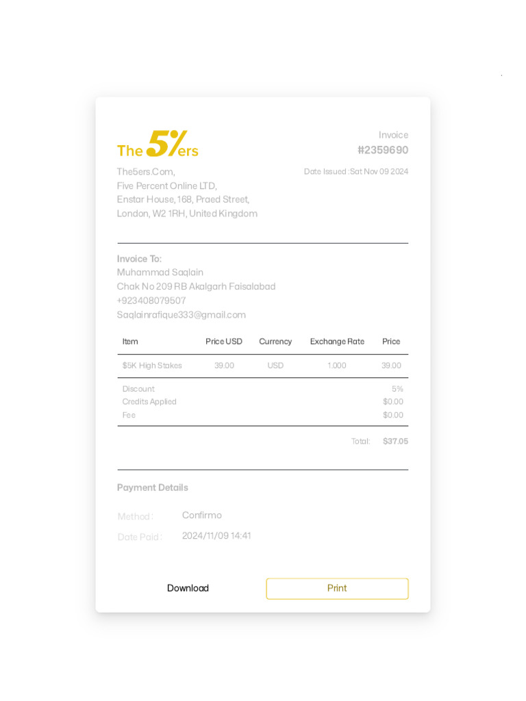 Orders | PDF | Payments | Trade