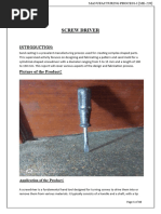 Manufacturing of Screwdriver | PDF | Screw | Forging